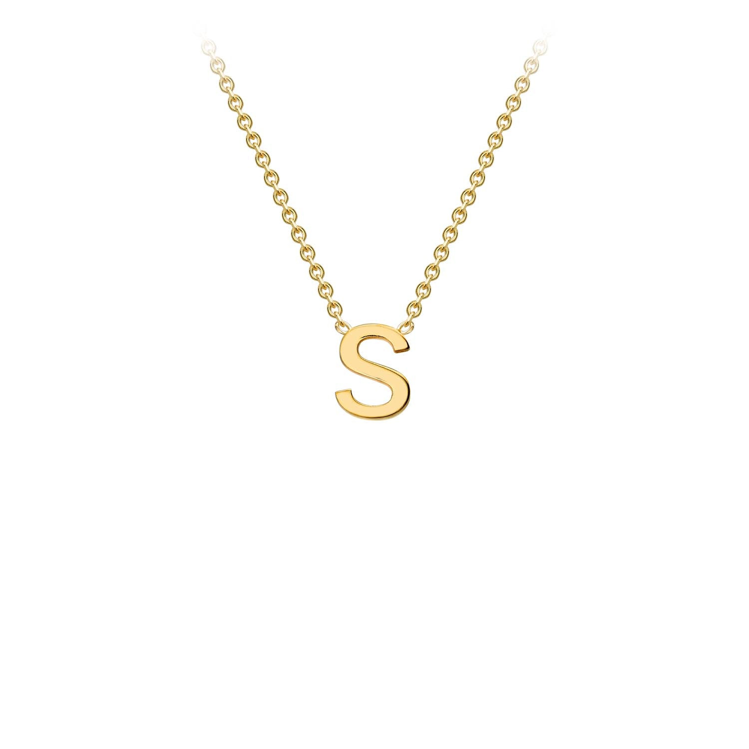 9CT PETITE INITIAL NECKLACE