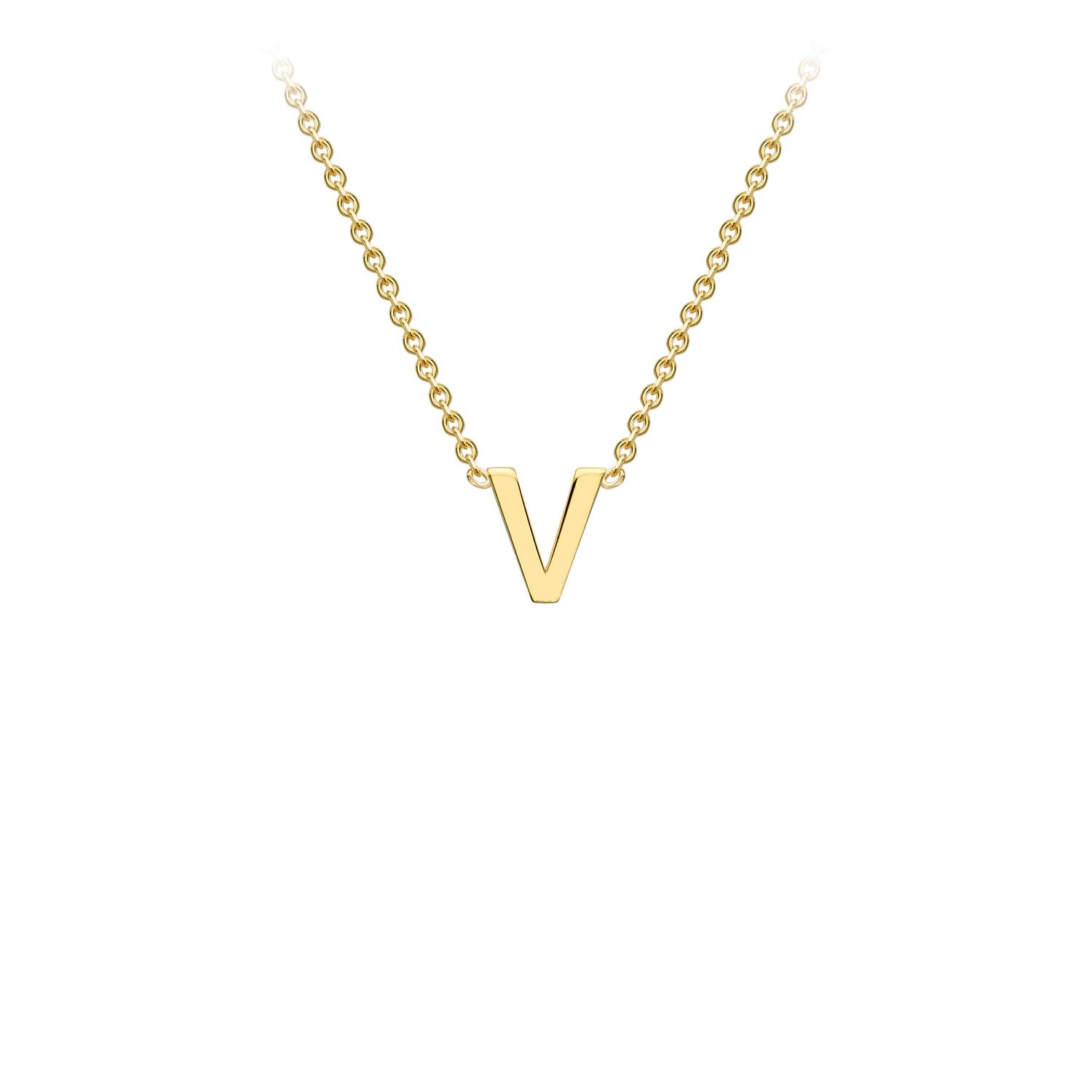 9CT PETITE INITIAL NECKLACE