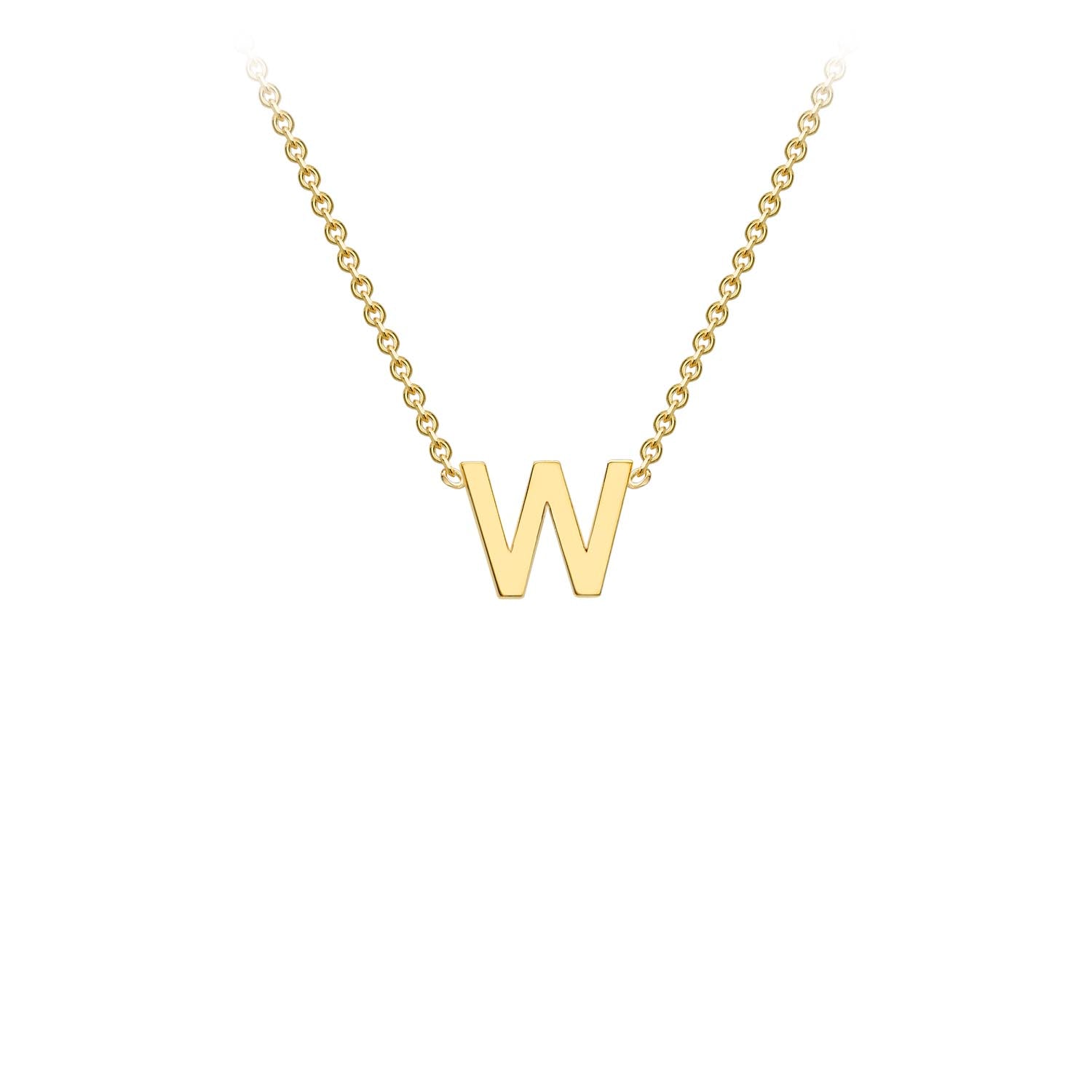 9CT PETITE INITIAL NECKLACE