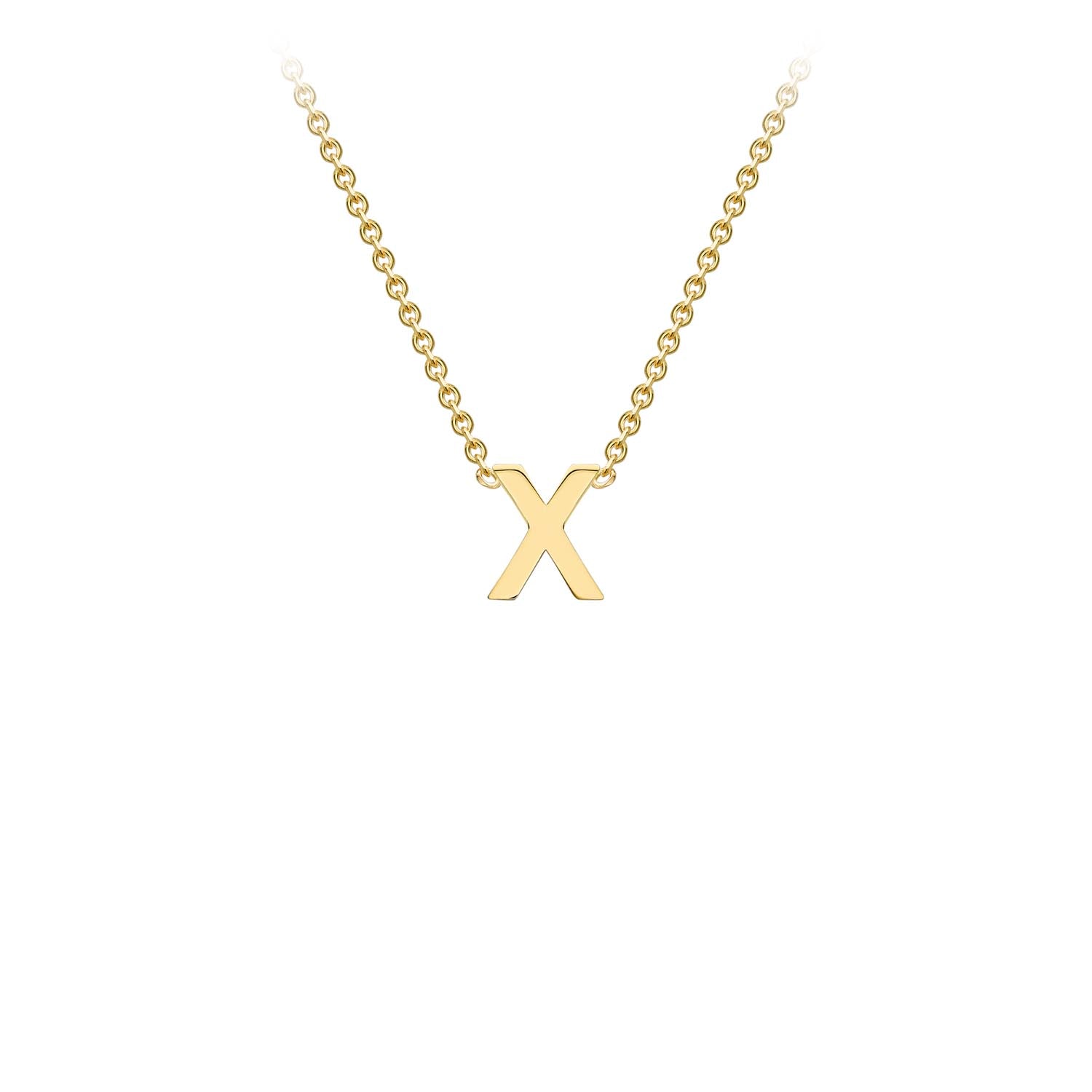 9CT PETITE INITIAL NECKLACE