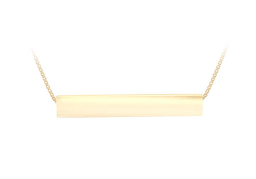 9CT KARI HORIZONTAL CUBE NECKLACE