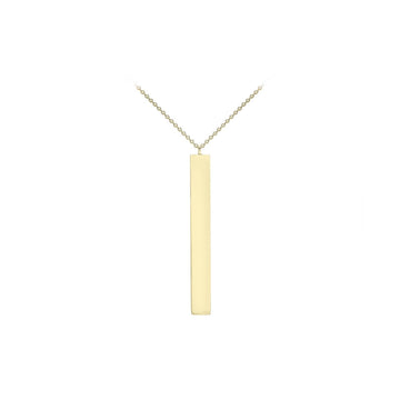 9CT SCARLETT BAR NECKLACE