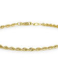 9CT CLASSIC ROPE BRACELET