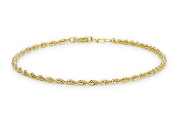 9CT CLASSIC ROPE BRACELET