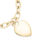 9CT HEART BRACELET