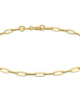 9CT PAPERCLIP CHAIN LINK BRACELET