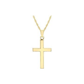 9CT MARIA CROSS NECKLACE