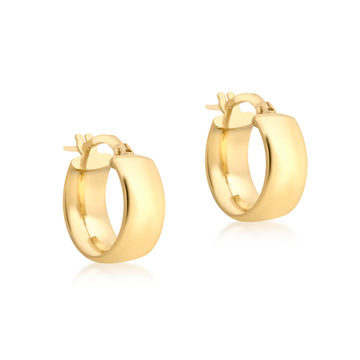 9CT LIZ HOOP EARRINGS