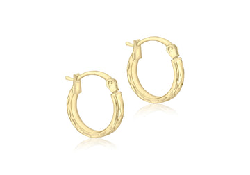 9CT JORDANA HOOP EARRINGS