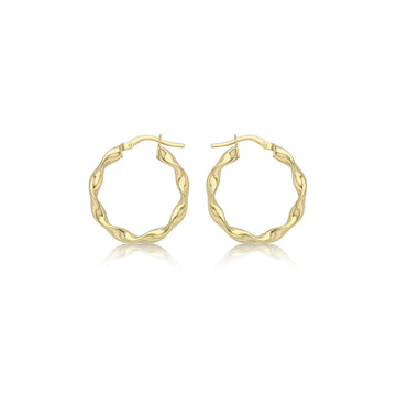 9CT CHARLI HOOP EARRINGS