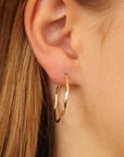 9CT BRIELLE HOOP EARRINGS