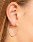 9CT BRIELLE HOOP EARRINGS