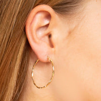 9CT BRIELLE HOOP EARRINGS