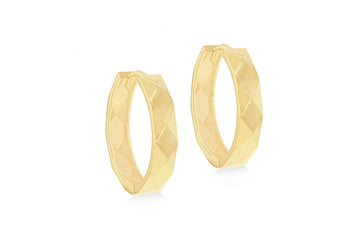 9CT CYNTHIA HUGGIE EARRINGS