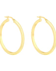 9CT GRACE HOOP EARRINGS