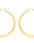 9CT GRACE HOOP EARRINGS