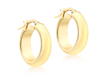 9CT ELLE HOOP EARRINGS