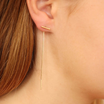 9CT TALIA THREAD EARRINGS