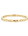 9CT GOLD TWIST STACKER RING