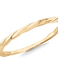 9CT GOLD TWIST STACKER RING