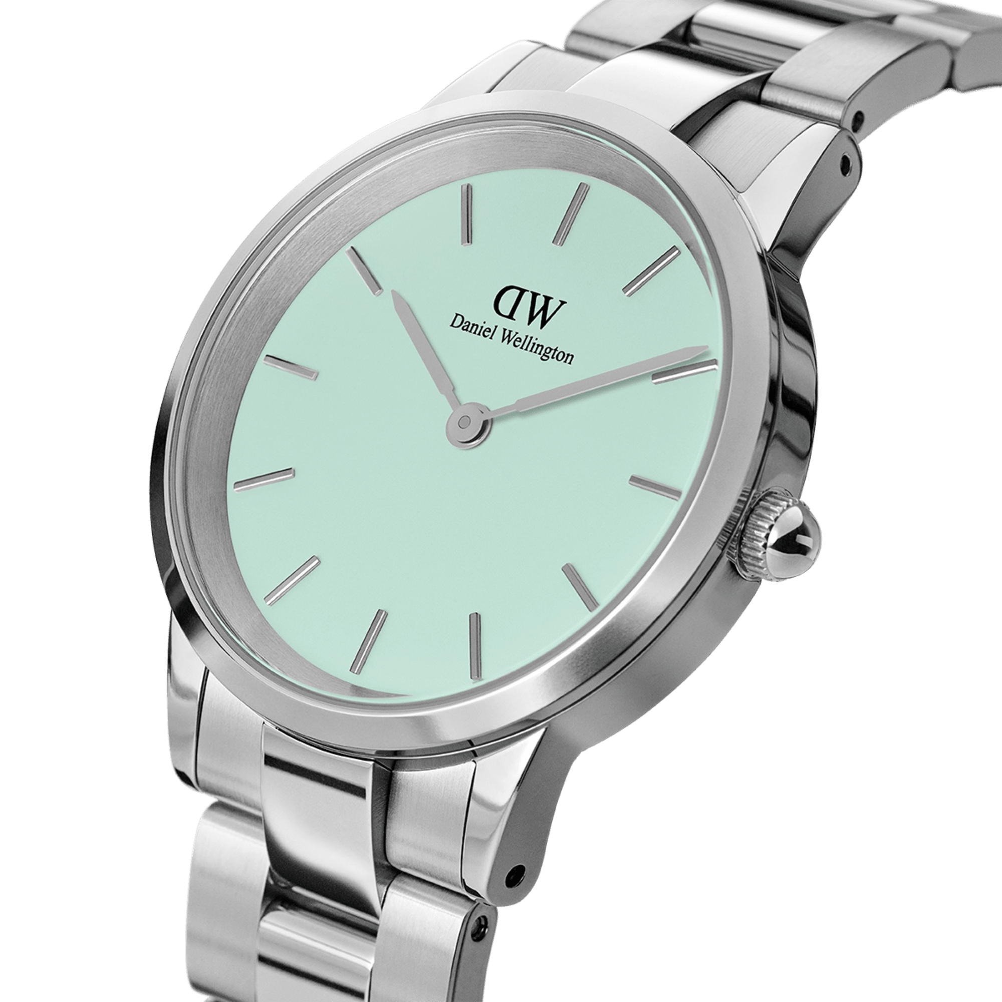 Daniel Wellington Iconic Link 28 Silver &amp; Mint Watch