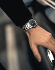 Daniel Wellington Iconic Link 36 Silver & Black Watch