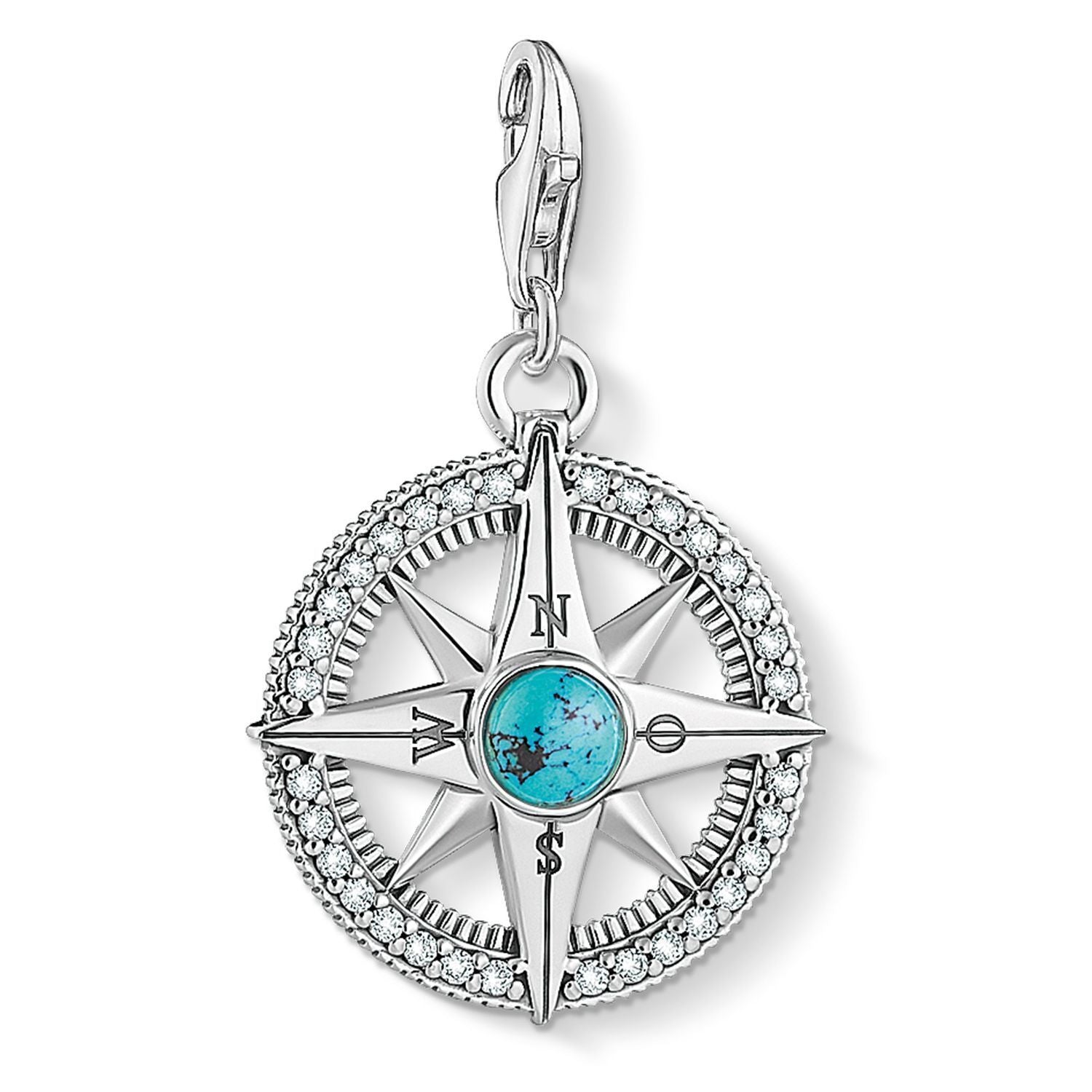 Thomas Sabo Charm pendant &quot;compass turquoise&quot;