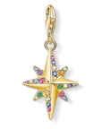 Thomas Sabo Charm Pendant Colourful Star, Gold