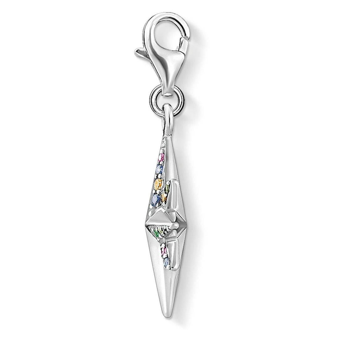 Thomas Sabo Charm Pendant Colourful Star, Silver