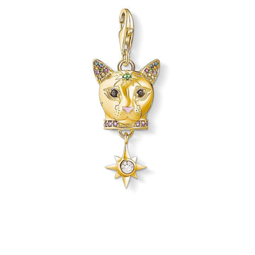 Thomas Sabo Charm Pendant Cat Gold