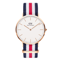 Daniel Wellington Classic 40 Canterbury Rose Gold & White Watch