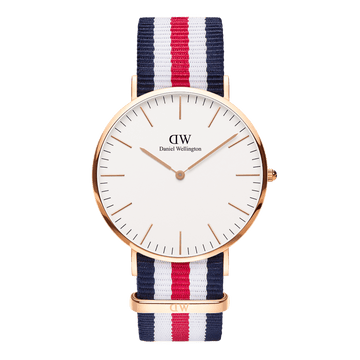 Daniel Wellington Classic 40 Canterbury Rose Gold & White Watch