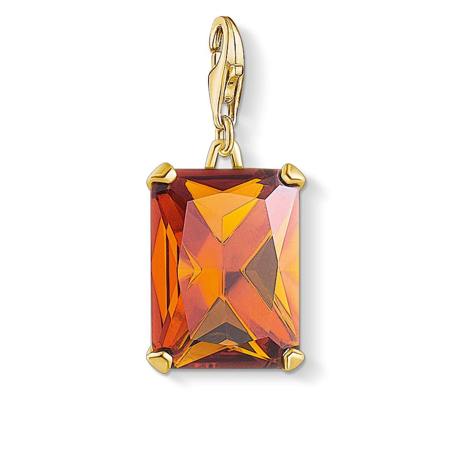 Thomas Sabo Charm Pendant Large Orange Stone