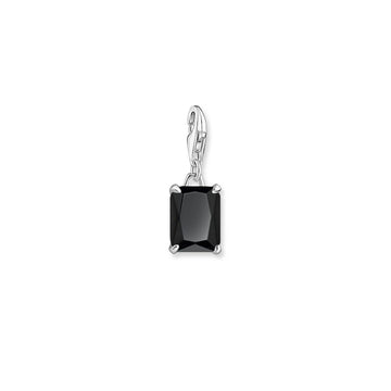 Thomas Sabo Charm Pendant Black Stone Silver