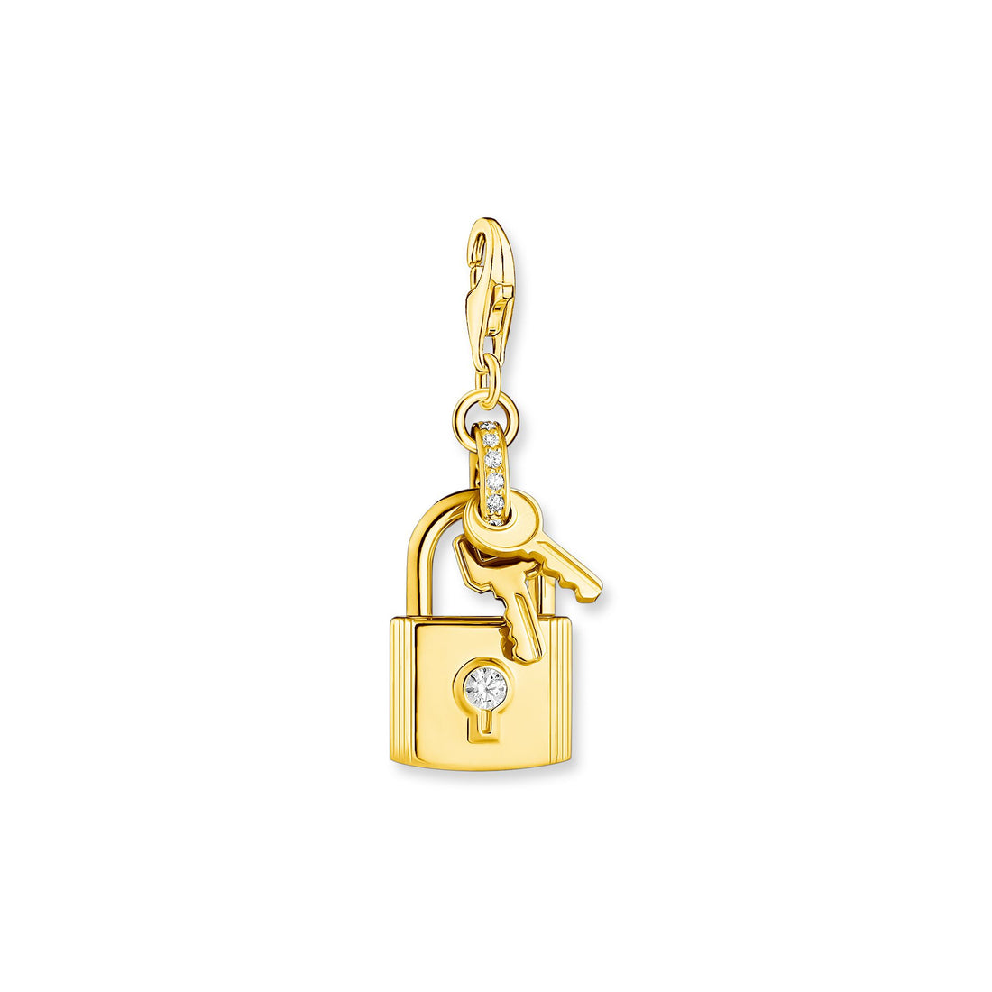 Thomas Sabo Charm Pendant Lock With Key Gold