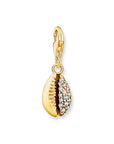 Thomas Sabo Charm pendant shell with white stones gold