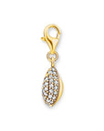 Thomas Sabo Charm pendant shell with white stones gold