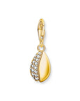 Thomas Sabo Charm pendant shell with white stones gold