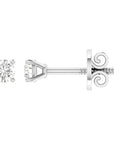 PRIMA 18CT 4-CLAW DIAMOND STUDS