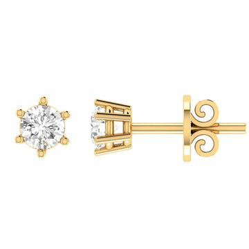 PRIMA 18CT 6-CLAW DIAMOND STUDS