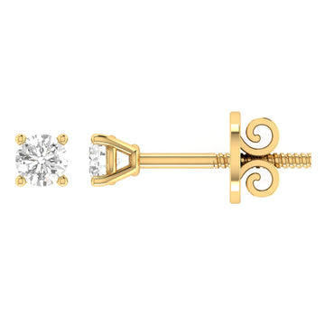 PRIMA 18CT 4-CLAW DIAMOND STUDS