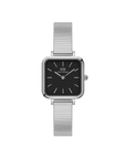 Daniel Wellington Quadro Studio 22x22 Silver & Black Watch