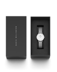 Daniel Wellington Petite 28 Pressed Sterling Lumine Silver & White Watch