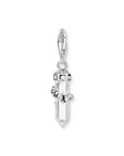 THOMAS SABO Charm pendant milky quartz silver