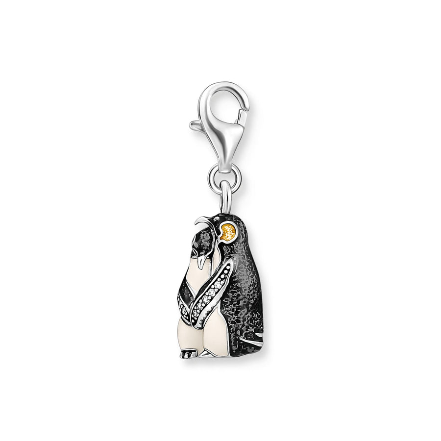 THOMAS SABO Charm pendant penguins silver