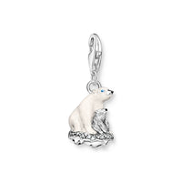 THOMAS SABO Charm pendant ice bears silver