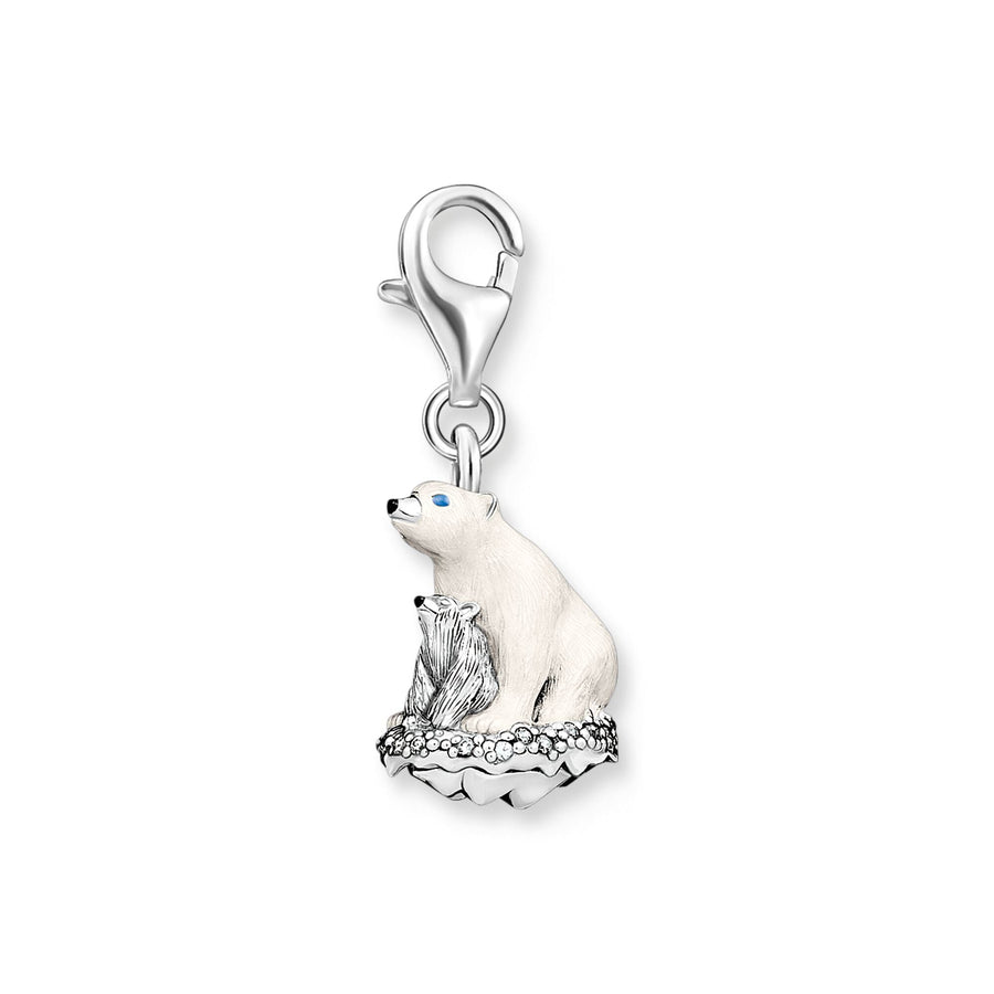 THOMAS SABO Charm pendant ice bears silver