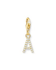 THOMAS SABO Charm Pendant Letter A Gold Plated