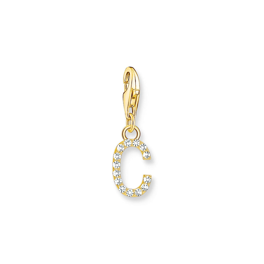 THOMAS SABO Charm Pendant Letter C Gold Plated