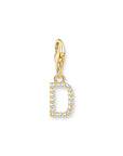 THOMAS SABO Charm Pendant Letter D Gold Plated